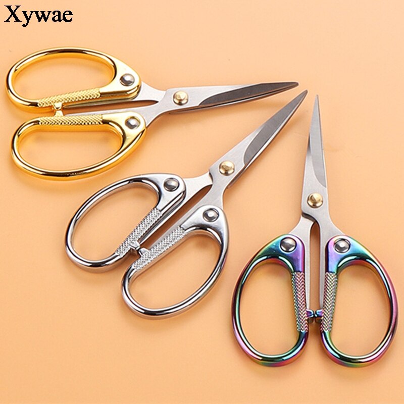 Tijeras de bordado de cabeza deformada para costura, corte Vintage, tijeras curvas para tela, herramientas de artesanía de punto de cruz