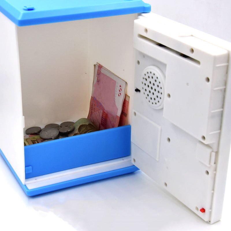 Vingerafdruk Elektronische Spaarpot Atm Wachtwoord Spaarpot Cash Coin Opslaan Box Voor Kinderen Verjaardag Kerst Cadeau Roze