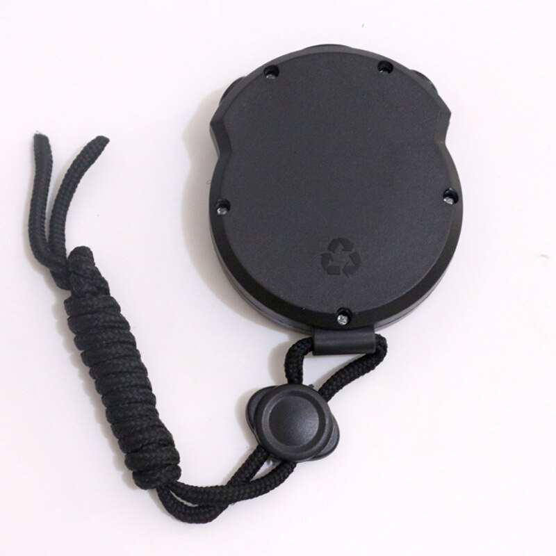 Handheld study stopwatch sports time gym timer electronic alarm clock LCD chronograph Large screen digital display lanyard 1/100