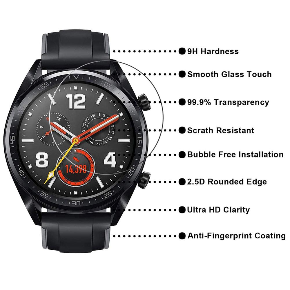 3Pcs protective glass for huawei watch gt gt2 46mm screen protector on hauwei gt 2 smart watch safety glas armor protection film