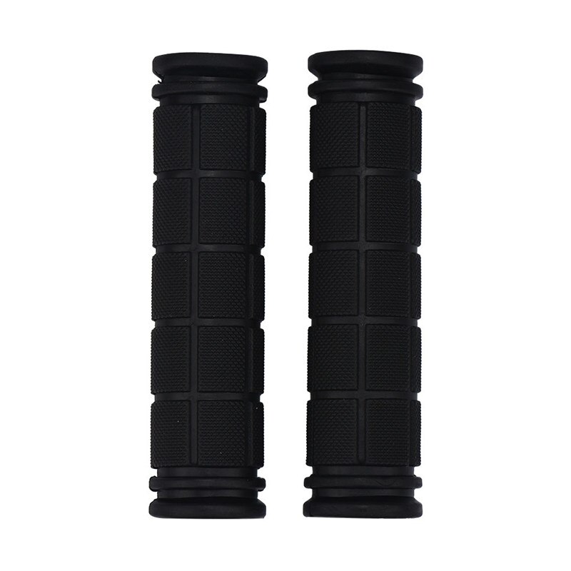 12 cm Rubber Fiets Handvatten Fixie Fixed Gear Bike Rubber 8 Kleuren Fietsen Bar Grips Fixed Gear Fiets Onderdelen 7: Black