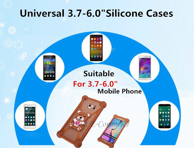 3D Del silicone Del Fumetto Del Telefono Cellulare Universale Custodie per volare iq4418 iq400w iq436i iq4400 FS501 FS451 FS401 FS452 FS551