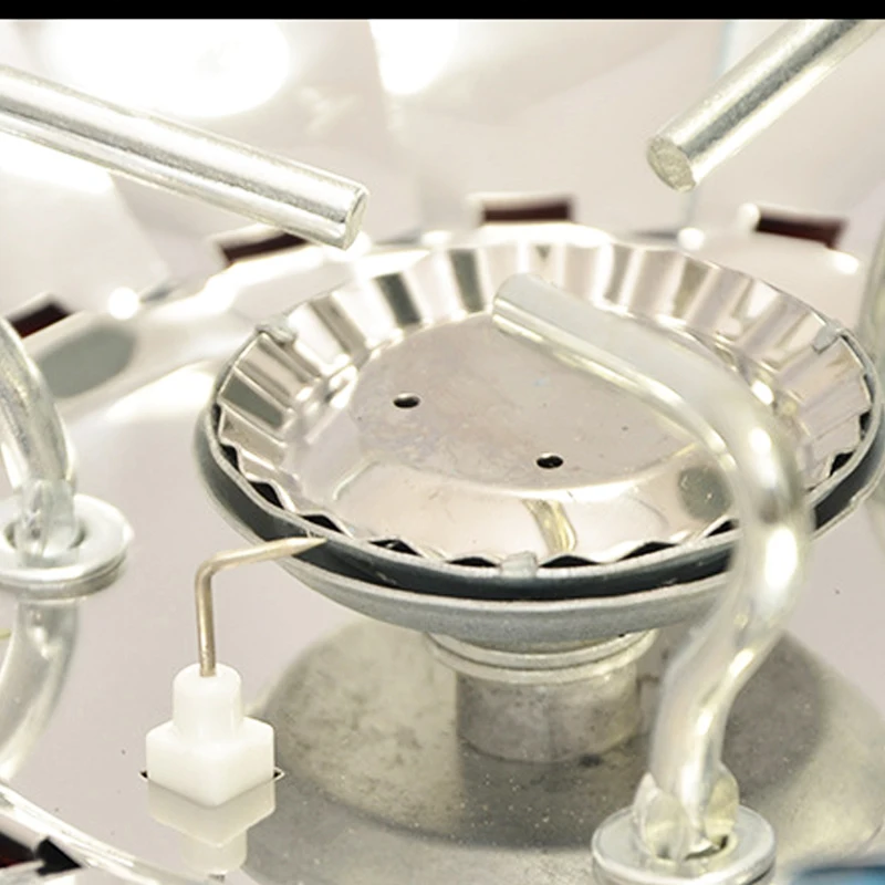 Portable Outdoor Picnic Windproof Foldable Camping Hiking Mini Stove Round Gas Pot Stove Camping Butane Stove Mini Gas Burner