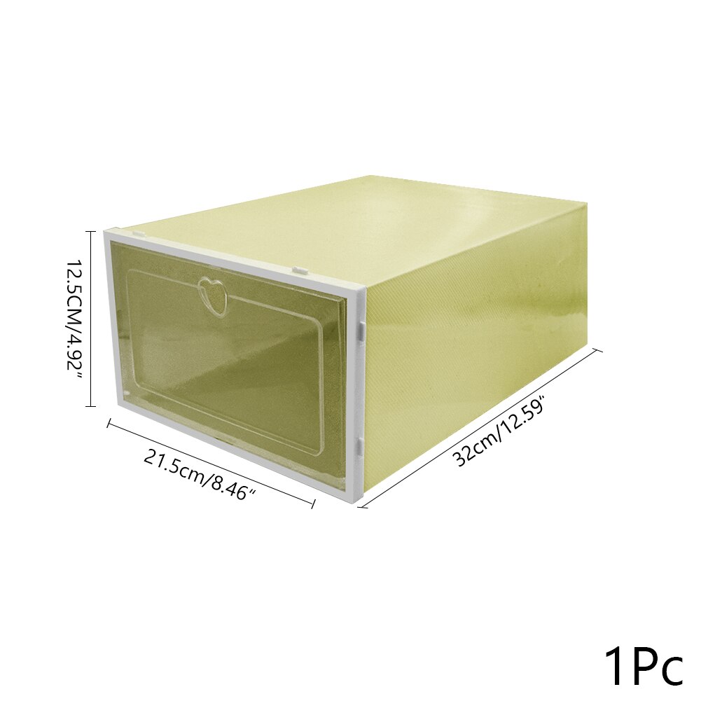 1Pc Opvouwbare Clear Schoenen Opbergdoos Schoenendoos Lade Organizer Huishoudelijke Diy Schoenendoos Lade Divider Thuis Opslag Stapelen