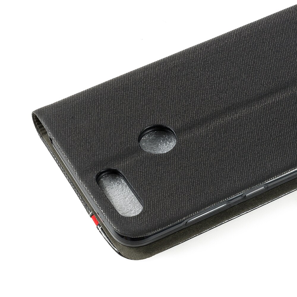 Funda de libro para Huawei Honor 7X, carcasa de cuero Pu para teléfono, funda trasera de silicona Tpu suave para negocios