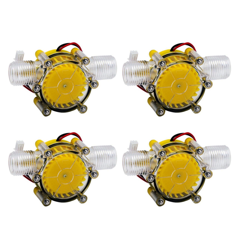 Retail 4X 10W Water Flow Pump Mini Hydro Generator Turbine Flow Hydraulic Conversion 12V: Default Title