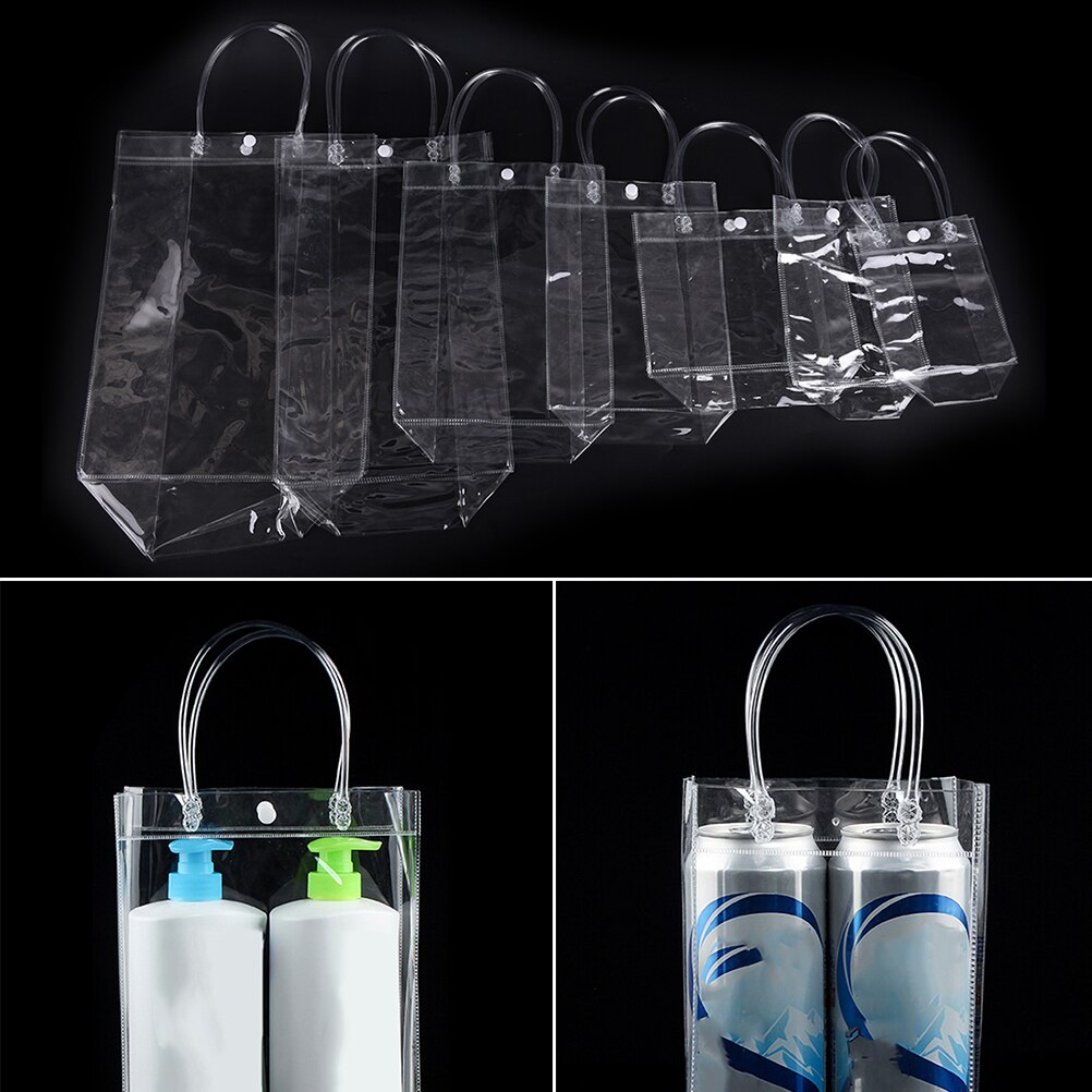 Waterproof Plastic PVC Travel Cosmetic Bag Makeup Bags Portable10 Sizes Clear Transparent