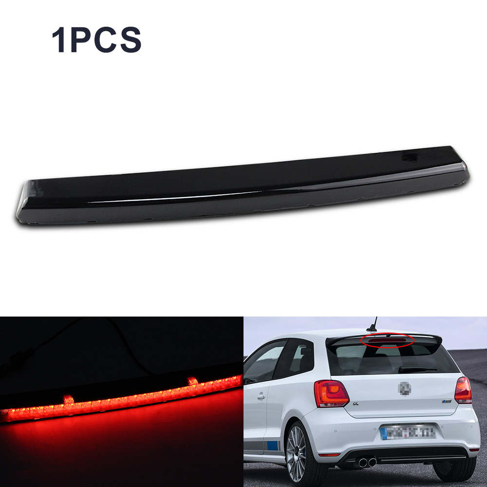 Tercera luz de freno para VW Scirocco Golf Mk5 GTI R32 Polo Mk4 montaje de alto nivel, luz de advertencia de señal de parada trasera adicional: YELLOW