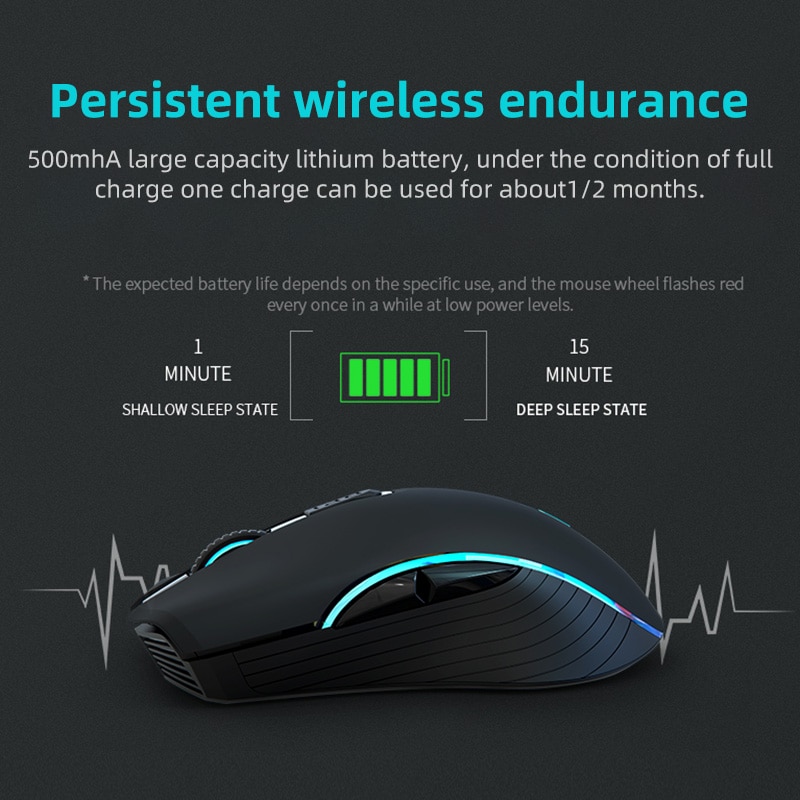 VicTsing-ratón inalámbrico X9 2,4G, accesorio con Bluetooth 5,0, recargable, 4000DPI, ajustable, ultrafino, silencioso, ergonómico, para ordenador portátil y PC