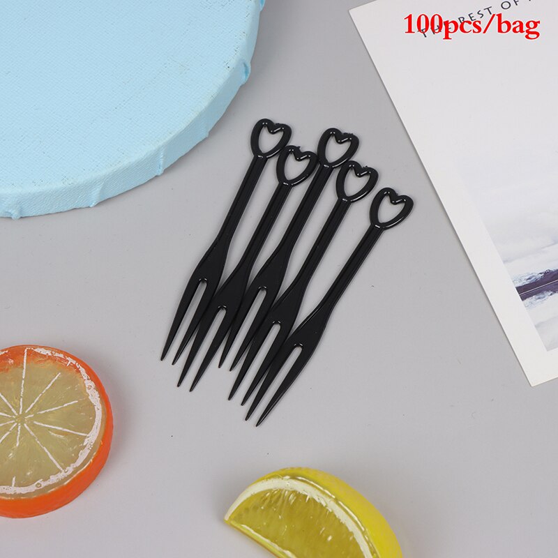 7 Pieces/Set Cute Mini Animal Cartoon Food Pick Kids Snack Cake Dessert Food Fruit Fork Brand Portable Practical: BK