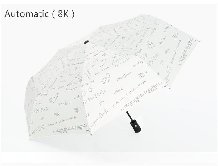 190T 10K Tragbare Frauen Formel Regenschirm Schwarzen Regenschirm Kleine Drei Falten Sonnenschutz Mathematik Dach Verhindern UV Regendicht Klapp regenschirm: D