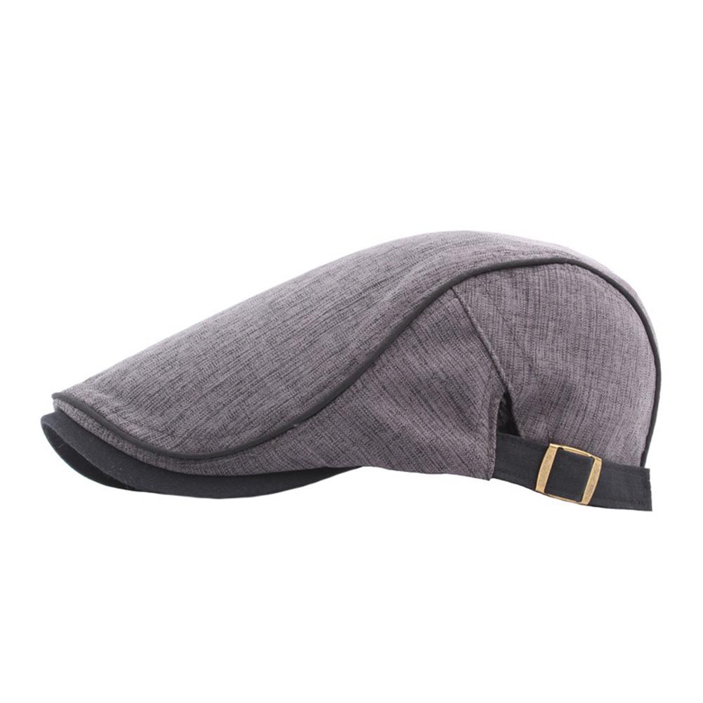 Gorra de béisbol con de Duckbill para hombre y mujer, gorro de béisbol con de pato para deportes al aire libre, ajustable, para conducir, plana, para aviador, Unisex: Dark Gray