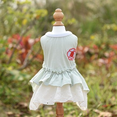 Ropa de perro divertida Floral Rosa Cool Pet Dog traje cachorro recién llegado Pitbull pequeño Animal gato lindo abrigo femenino productos: Rose Green / M