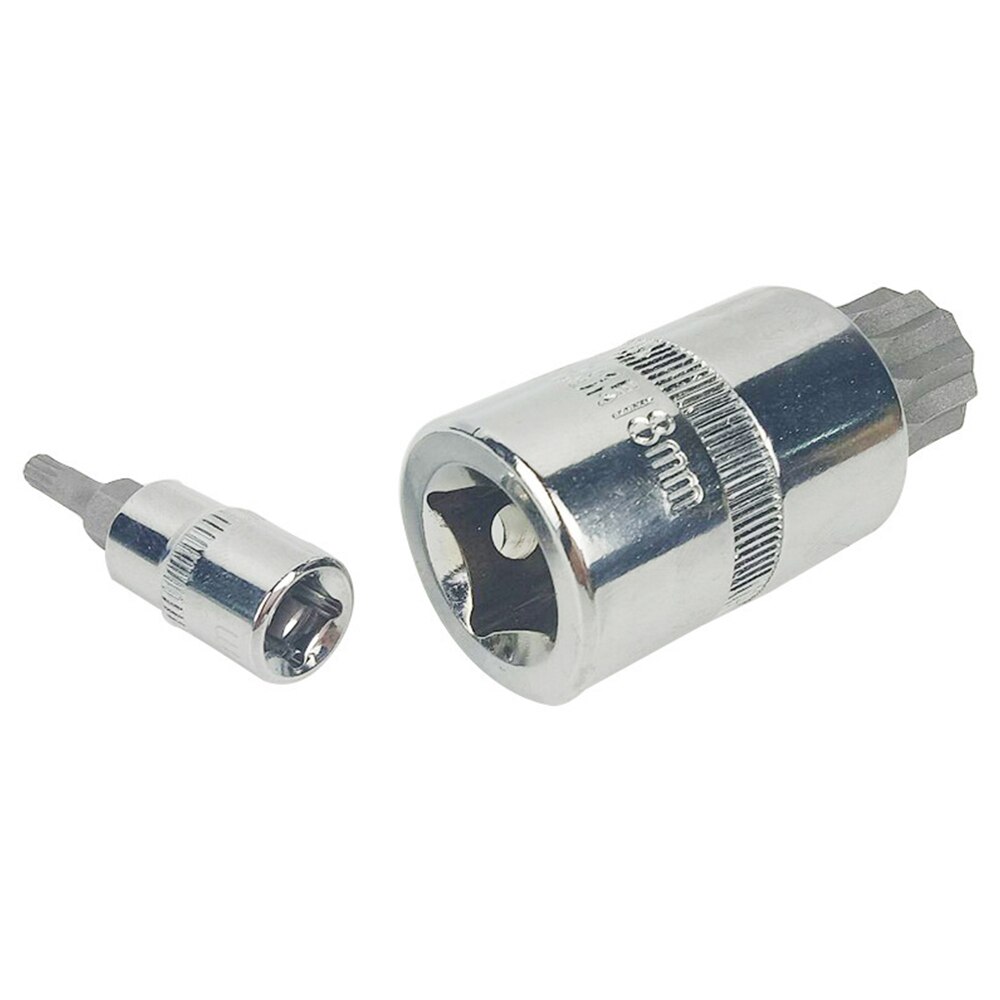 10-Pieces Torx Bit Sockets and E-Torx Star Socket Set with Plastic Case Cr-V Steel, 1/4”, 3/8” and 1/2-Inch Drive for car repair