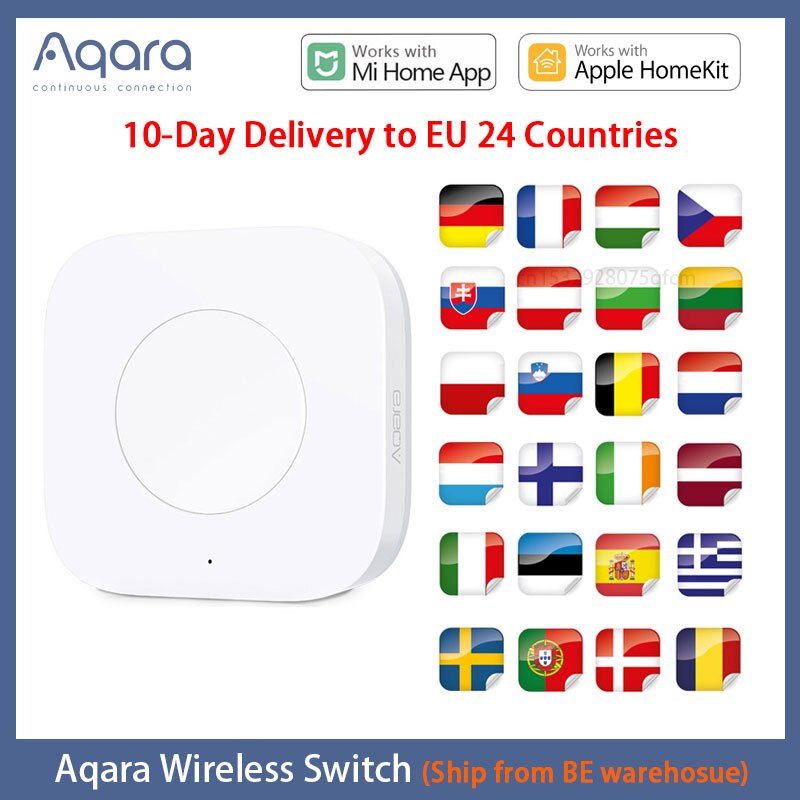 Xiaomi aqara sensor smart wireless switch key zigbee connection one button remote control for apple homekit mi home wxkg 11lm