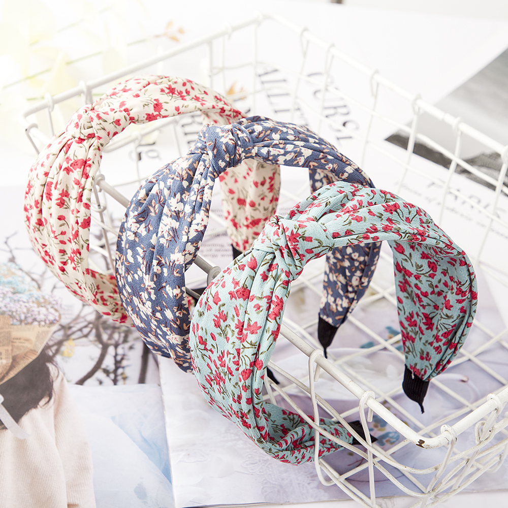 Druck Leopard Stirnband Breites Kreuz Frauen Haarband Elastische Schleife Haar Band Bands Lünette oben Knoten Mädchen Haar Zubehör