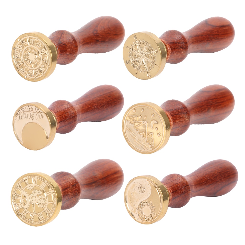 Metalen Afdichting Lakzegel Set Stempel Modieuze Diy Decor Oude Wax Stempel Craft Voor Bruiloft Partijen Uitnodigingen Presenteert