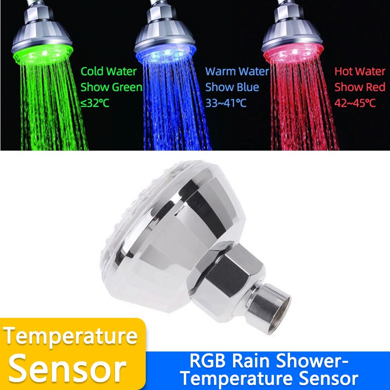 Led Water Kraan Accessoires Glow Kleurrijke Tap Nozzle Voor Badkamer Keuken Head Light 3 Kleuren 7 Kleuren: Sensor RGB R Shower