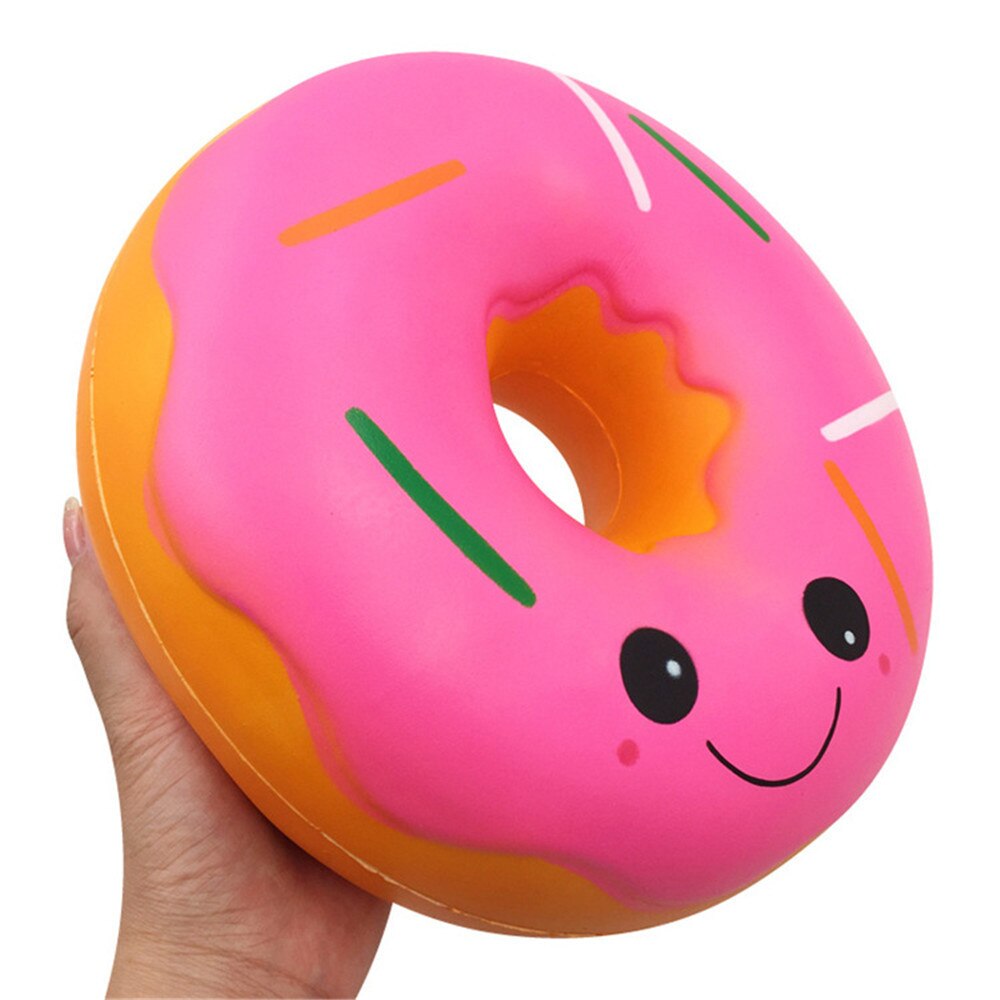 Squeeze soft Squishies Jumbo Giant Doughnut Slow Rising Fruit Scented Stress Relief Toy Funny Z0226