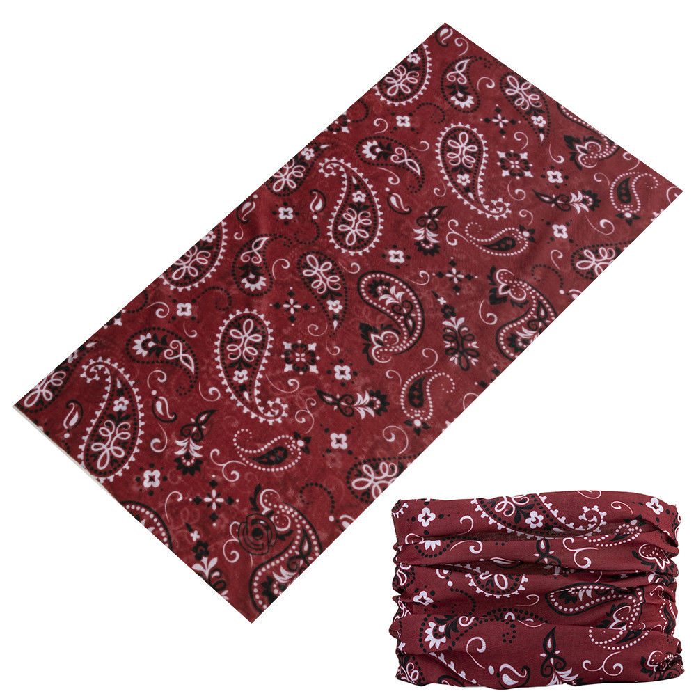 Paisley Magic Seamless Bandanas Women Men Sports Headband Outdoor Head Scarf For Female Male Buffs Face Shield: green