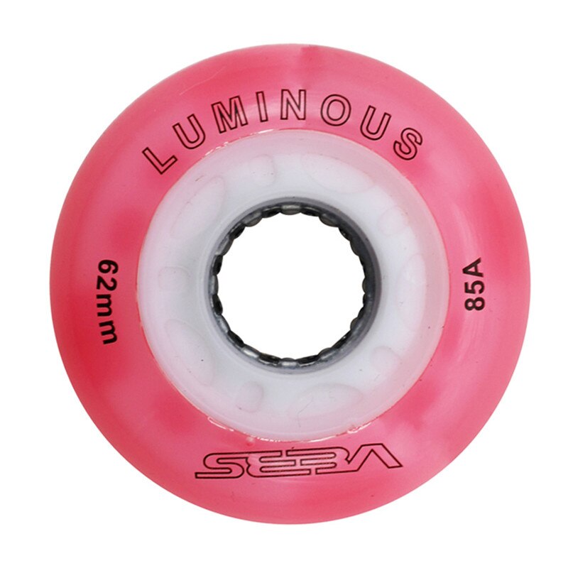 4 stks 85A 62mm 64mm 68mm 70mm 72mm 76mm 80mm Lichtgevende LED Glans Roller Wiel voor Kinderen Volwassenen Schaatsen Patines met Magnetische Kern