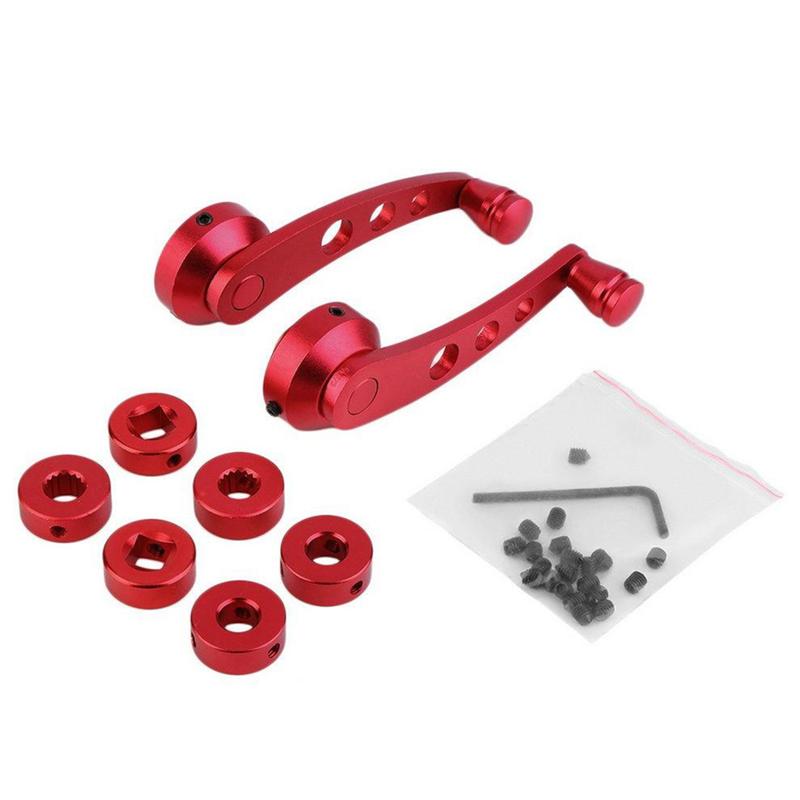 1 Paar Universal Aluminium Car Auto Raambedieningsmechanisme Krukken Deur Glas Handvatten Kit