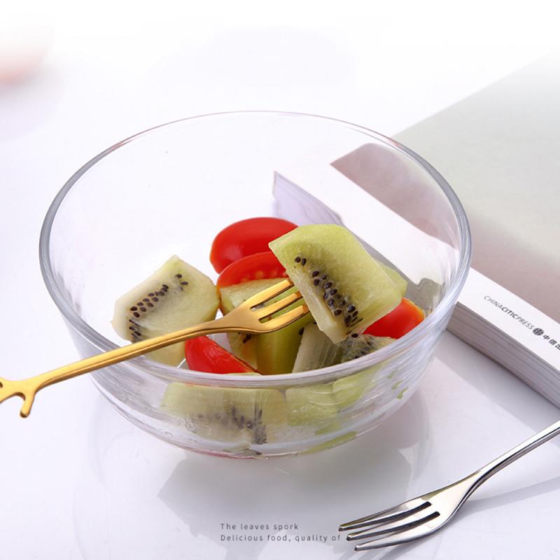 4pcs Stainless Steel Spoon Branch Leaves Spoon/Fork Coffee Stirring Spoon Christmas Kitchen Accessories Tableware