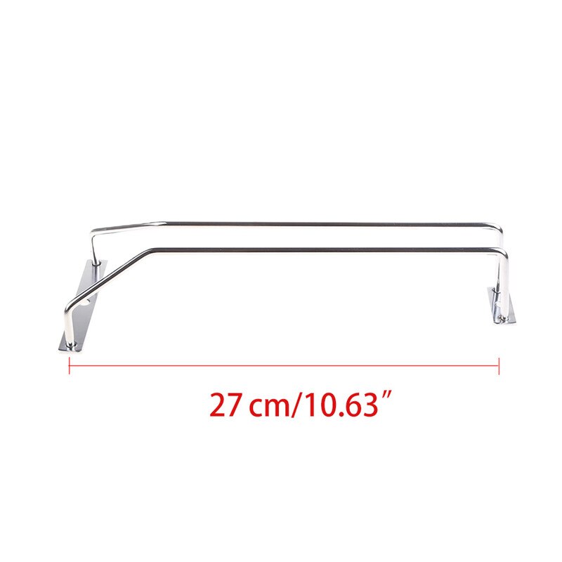 27/35 cm rack de vidro de vinho pendurado stemware suportes barra sob armário casa
