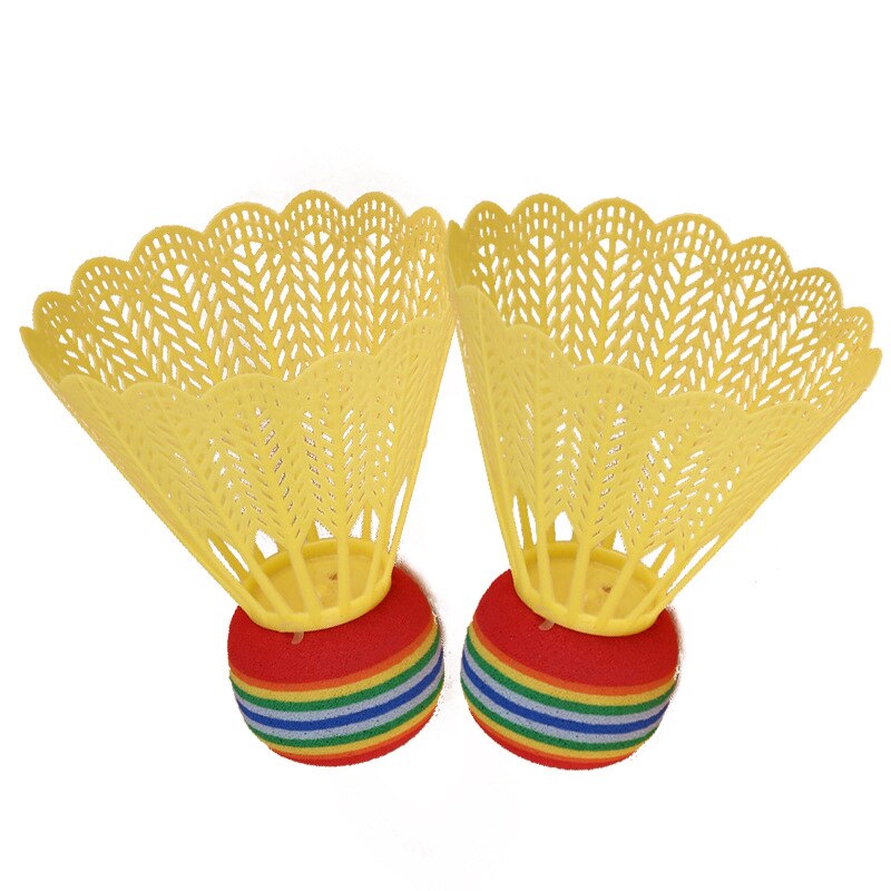 Bolas de bádminton con cabeza de EVA para niños, bolas de nailon superfuertes transparentes para interiores y exteriores, 10 Uds. En paquete