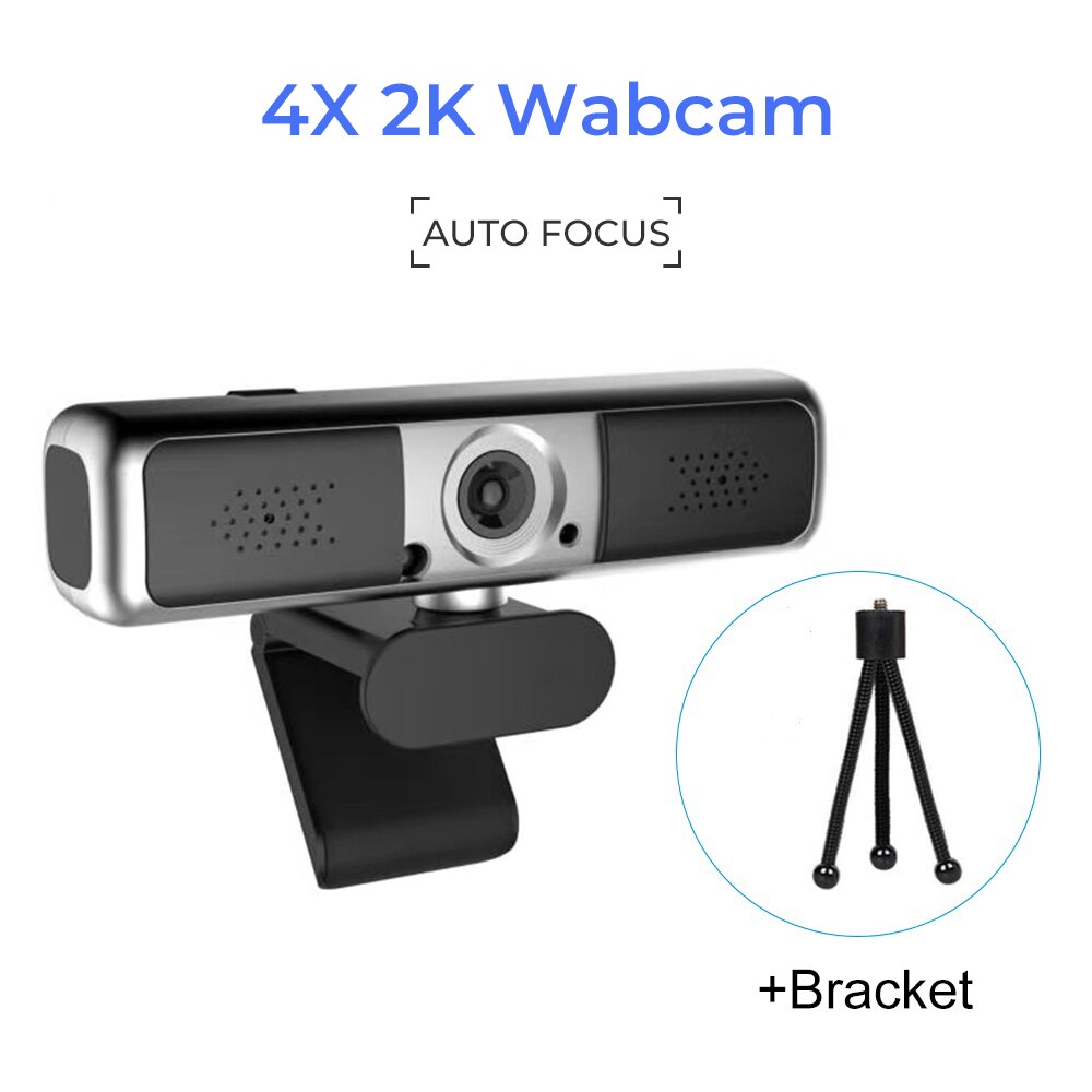 Webcam 4MP web cam 2K camara web para cámara web de la pc con micrófono cámaras web para PC usb cámara web hd cámara web: U10-42KT(Tripod)