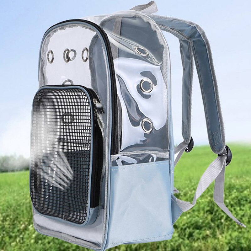 Pet Outdoor Clear Carrier Backpack Adjustable Transparent Pet Cat Dog