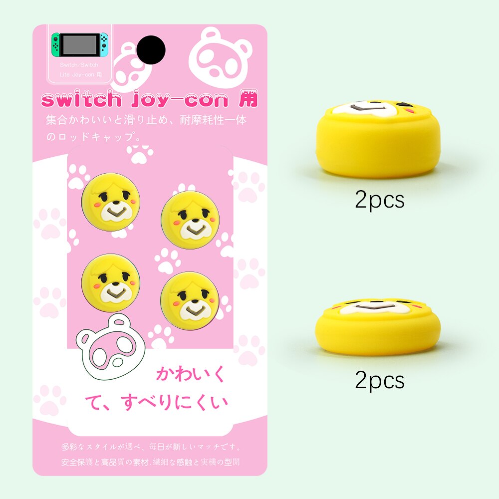 Bonita tapa de agarre de control para Nintendo Switch Lite, cubierta de botón de Joystick Pink Joy Con estuches de botón, accesorios de interruptor: 16