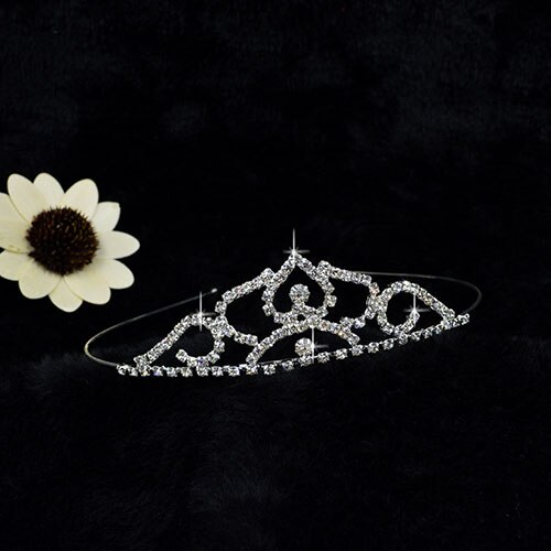 Luxury Diadem Crystal Crown Rhinestone Headband Princess Tiara Girls Accessories Kids Jewelry Vine Wedding Tiaras for Brides: H245