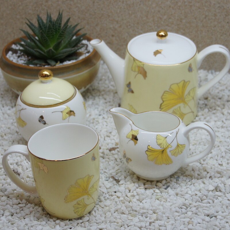 Benporslin keramisk mjölkbehållare mjölktank engelska kaffe mjölk kopp benporslin mjölk kopp svart te sockerskål  lo926431