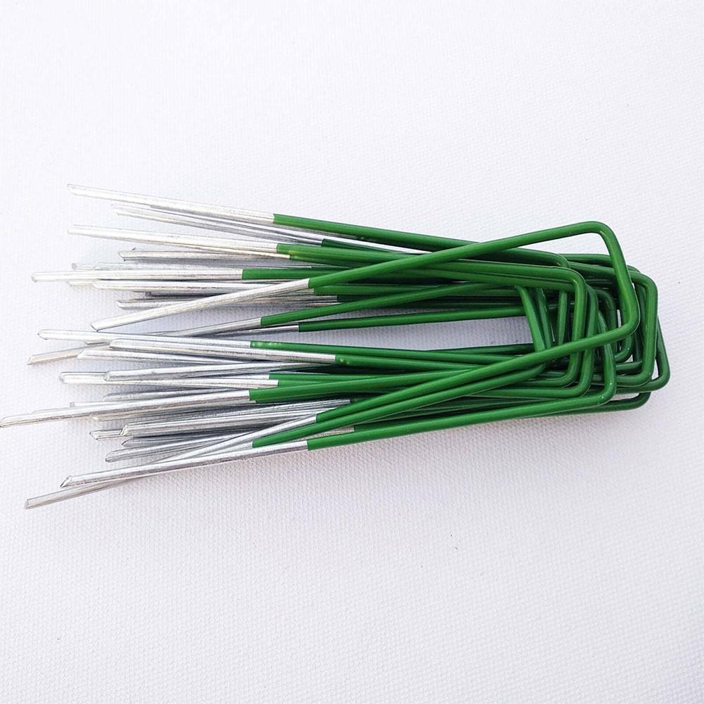 Clou de fixation en forme de U en acier galvanisé, clous de sécurité robustes et durables pour la fixation de l&#39;herbe de paysage, adaptés aux serres
