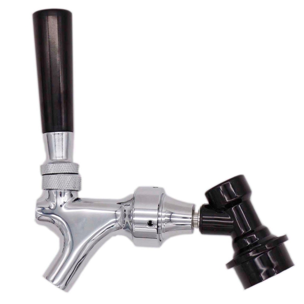 304 Stainless Steel Mini Keg Tap Dispenser with Plastic Ball Lock Disconnects for Mini Craft Beer Growler Homebrew Spear: Dark Grey