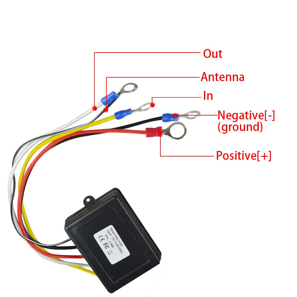 23A 12V 65FT Remote Control Kit Wireless Winch Remote Control Switch For Truck Jeep ATV SUV Winch Universal Switch(No Battery)
