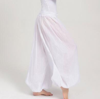 Pantalon traditionnel indien en coton pour femme, vêtement ample de danse, Style ethnique: A / M