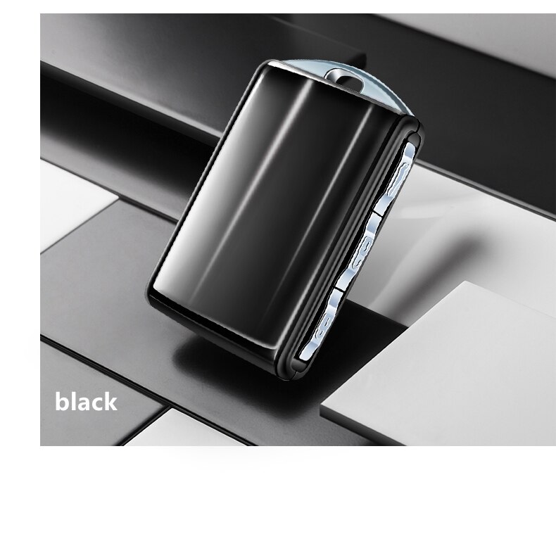 Car ABS Key Case Shell For Volvo XC40 XC60 S90 XC90 V90 T5 T6 T8 Fob Smart Key Replacement: only cover black