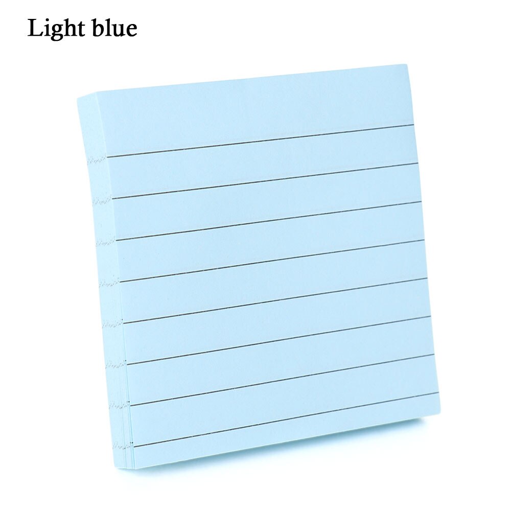 1PC About 80 Pages Office Sticky Notes Memo Pad Bookmark Memo Sticker Paper Adhesive Diary Marker Stationery: light blue