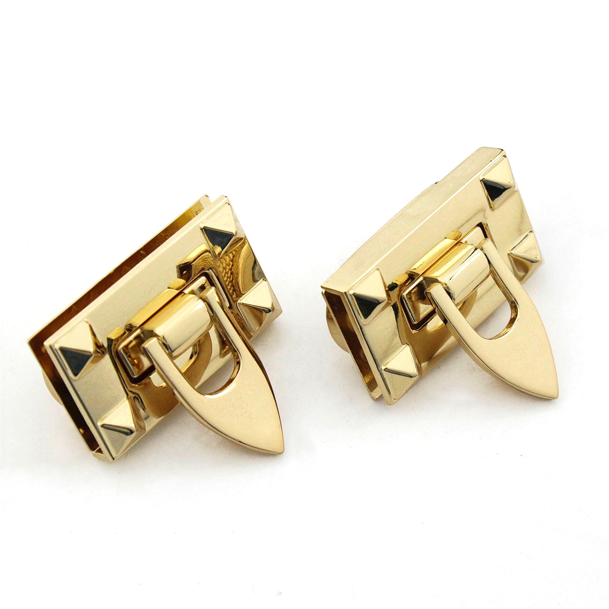 1x Metal Bag Folding Lock Clasp Push Lock Lightgold Closure Catch Leather Craft Women Bag Purse Handbag Accessories