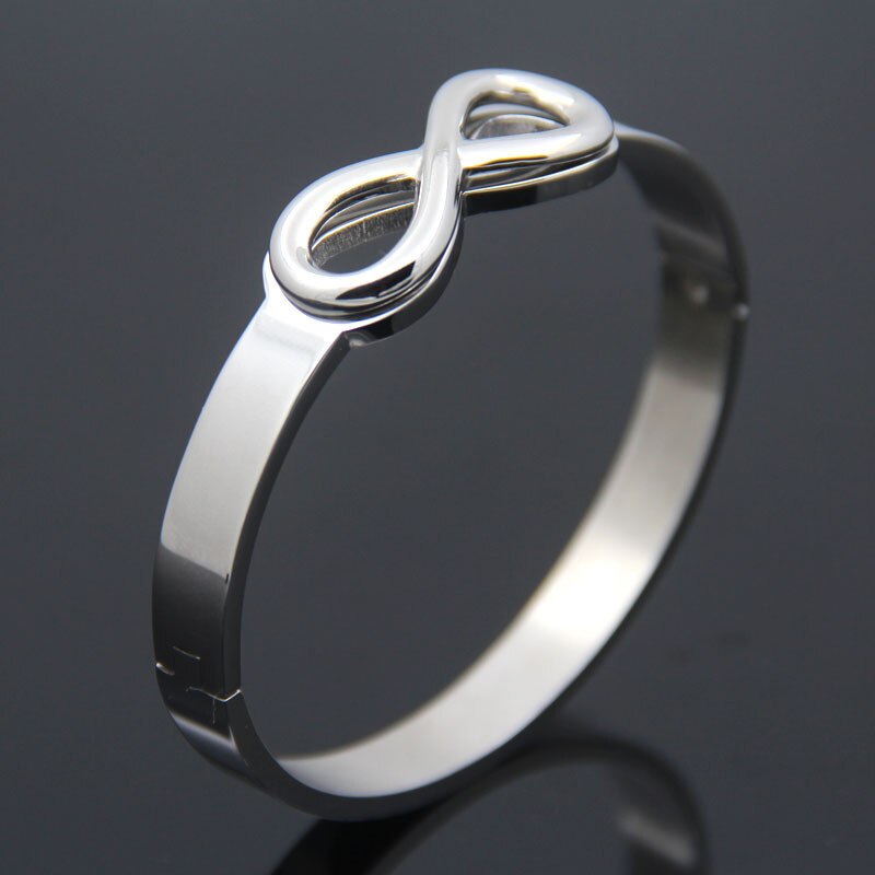 Beste Frauen Punk Armbinde Für Frauen Und Männer Unendlichkeit Symbol Farbe Gold Manschette Armreif Pulseras Party