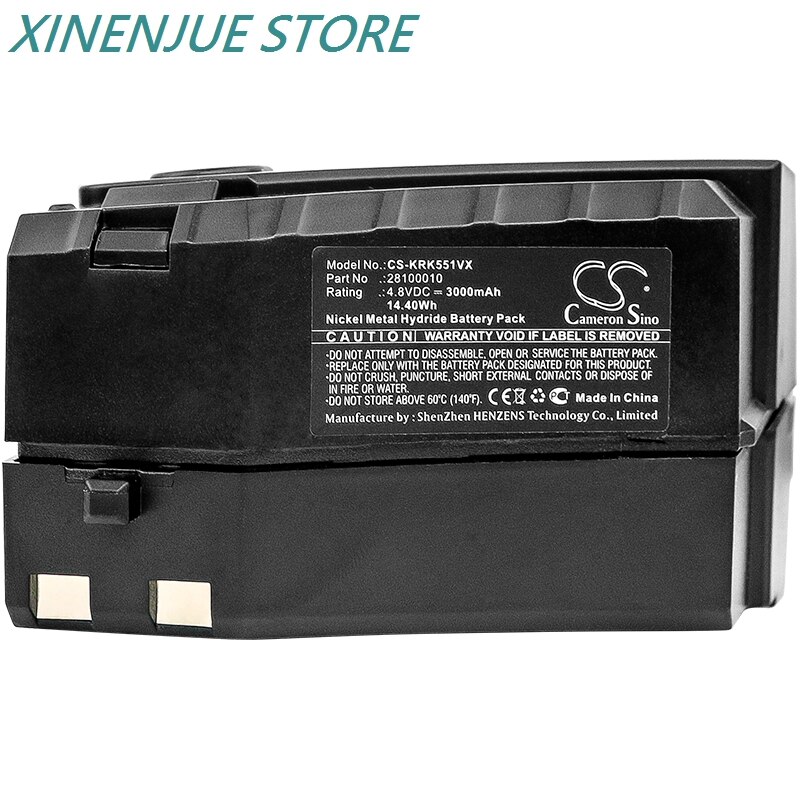 Vacuum Cleaner 3000mAh Battery 28100010,6.654-118.0 for Karcher 1.258-505.0,12585050,1258-5050,K55 Cordless Electric Broom,KC55