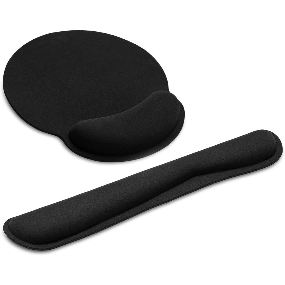 Memory Foam Mechanical Soft Keyboard Mouse Pad Set Ergonomic Wrist Rest Hand Support Cushion For Office Computer Laptop: C