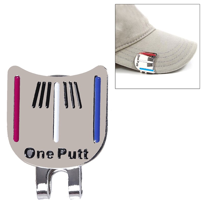 1Pcs Putt Golf Putting Alignment Aiming Tool Ball Marker With Magnetic Hat Clip K9P1