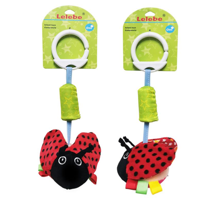 Baby Hanging Rattle Stroller Spiral Baby Infant Stroller Car Seat Toy Bell Chimes Bell 0-1 Year Old Wind Animal Windmill