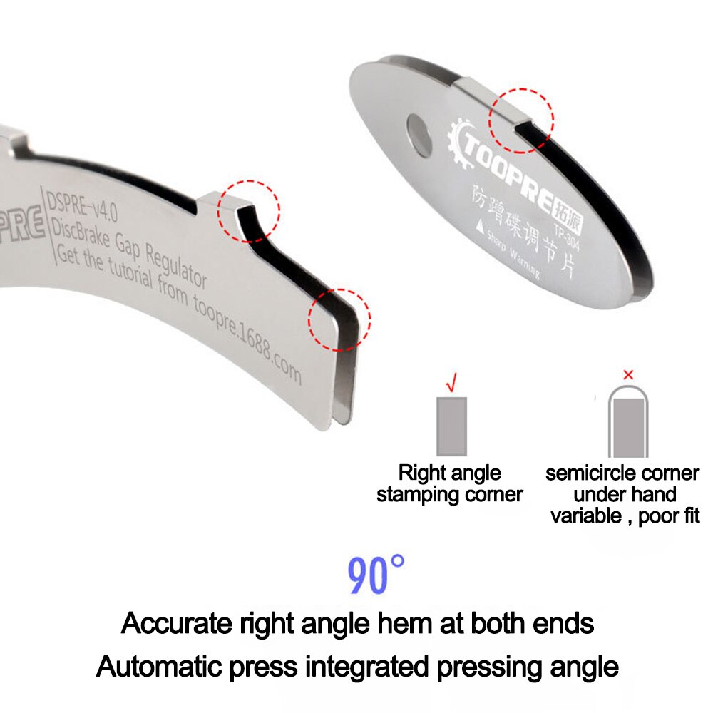 MTB Disc Brake Pads Adjusting Tool Bicycle Brake Pads Rotor Alignment Tools Bike Spacer Mounting Assistant Repair Accessories