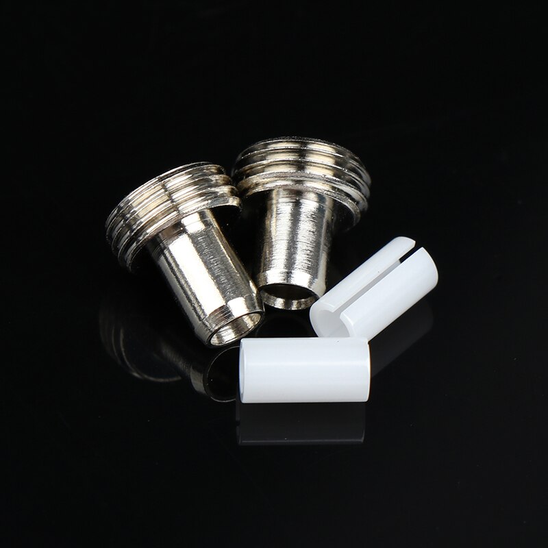 2set Fiber Optic Metal Fitting Connectors Ceramic Tube Sleeves Replacement Parts