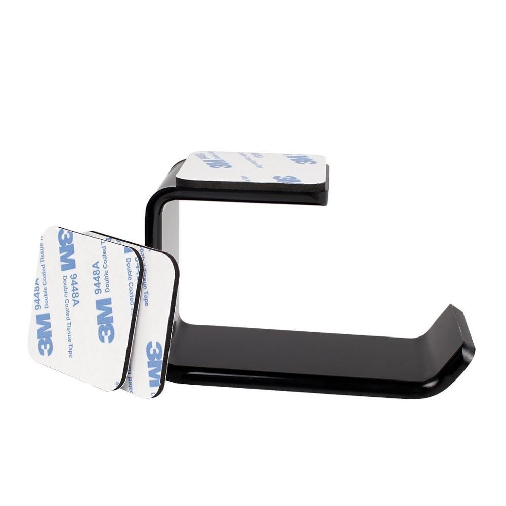 Sticker Acrylic Headphone Bracket Wall Mounted Headset Holder Hanger Under Desk Hook Earphone Sticky Display Stand