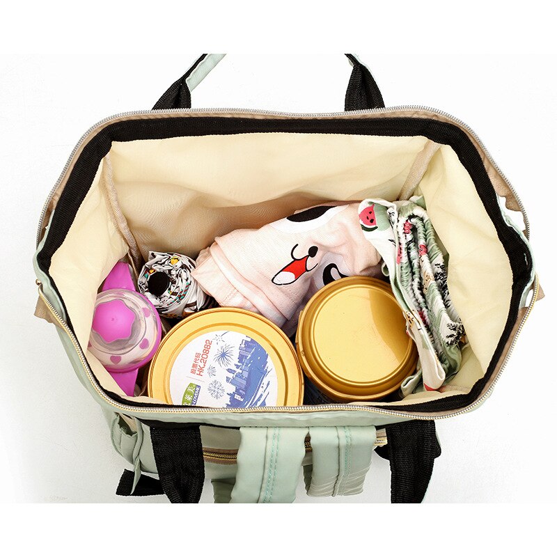 Stil multifunktionel mumie taske ensfarvet forventer mor og baby mommy taske masse oxford rygsæk ud ble taske